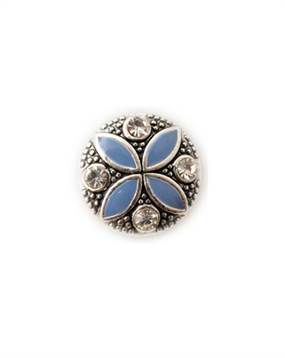 Runde smykker med blå blomst til vores smykke armbånd 